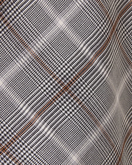 INGNI（イング） ウエストリボングレンチェックフレア／スカート ｸﾞﾚｰ/ﾌﾞﾗｳﾝ