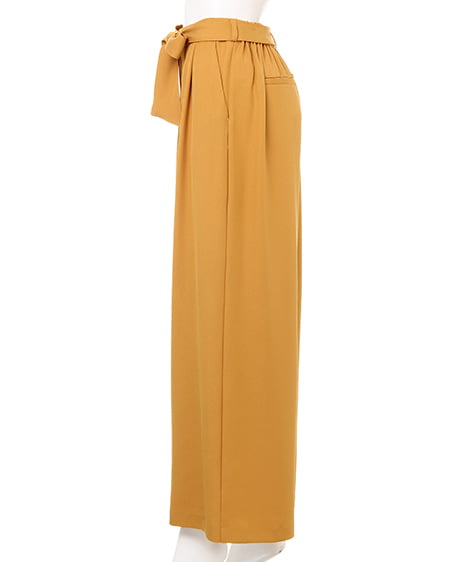 INGNI（イング） サッシュ付ツイルワイド／パンツ ﾏｽﾀｰﾄﾞ