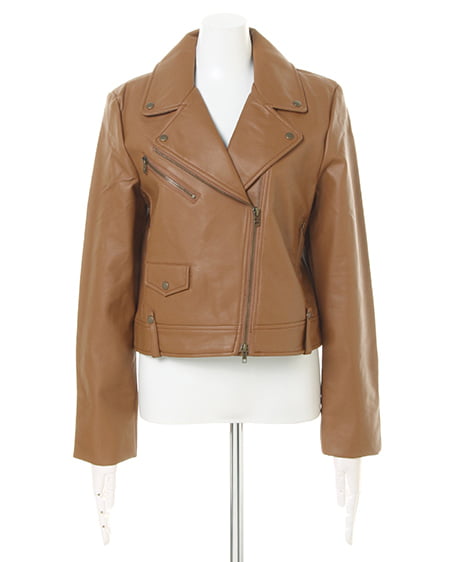 INGNI（イング） ライダースジャケット／B ｷｬﾒﾙ