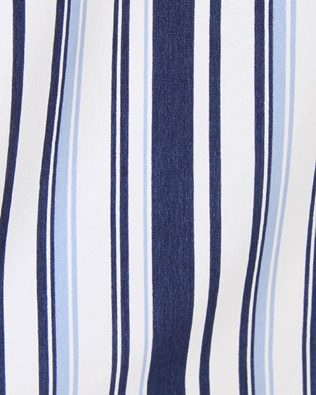 INGNI（イング） サッシュ付きマルチストライプシャツ／ワンピース ｵﾌﾎﾜｲﾄ/ｺﾝ