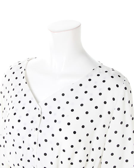 INGNI（イング） 柄ロング／ワンピース ｵﾌﾎﾜｲﾄ/ﾐｽﾞﾀﾏ