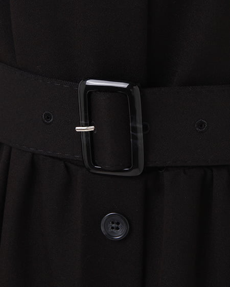 INGNI（イング） 前ボタンフレア／ジャンスカ ｸﾛ