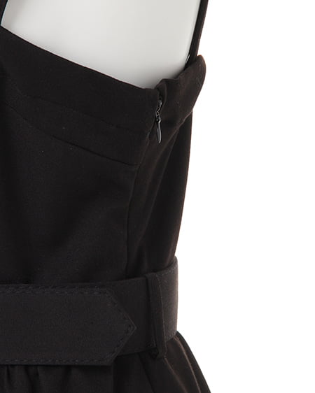 INGNI（イング） 前ボタンフレア／ジャンスカ ｸﾛ