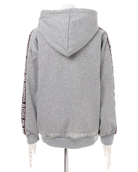 INGNI（イング） スウェット袖・フードロゴパーカー／チュニック／A ｸﾞﾚｰ