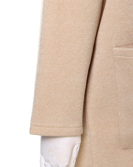 INGNI(イング) ミル起毛Vネック/コーディガン/A ベージュ/オフホワイト