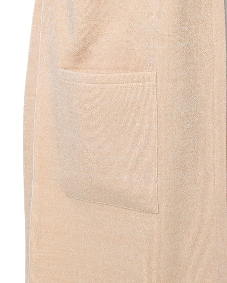 INGNI(イング) ミル起毛Vネック/コーディガン/A ベージュ/オフホワイト