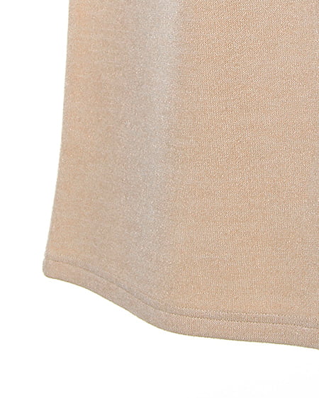 INGNI(イング) ミル起毛Vネック/コーディガン/A ベージュ/オフホワイト