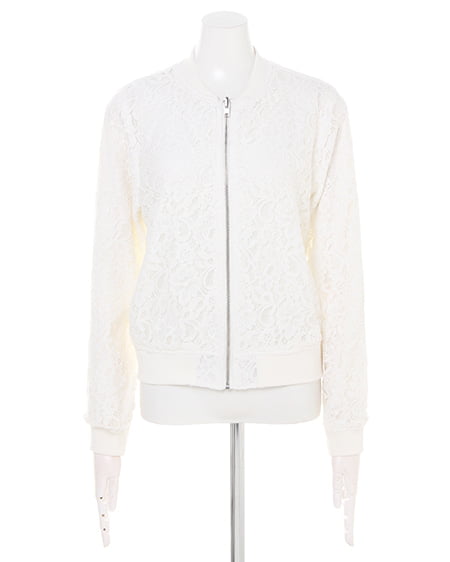 INGNI（イング） レースリバーシブルブルゾン ｵﾌﾎﾜｲﾄ