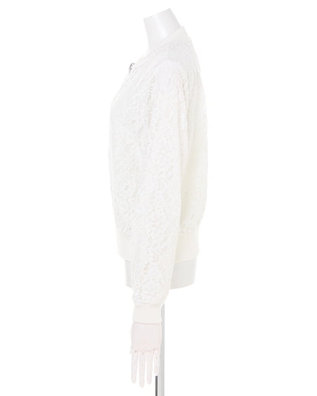 INGNI（イング） レースリバーシブルブルゾン ｵﾌﾎﾜｲﾄ