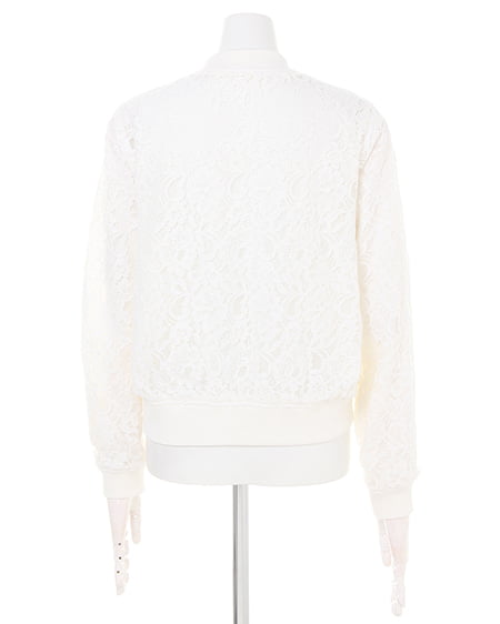 INGNI（イング） レースリバーシブルブルゾン ｵﾌﾎﾜｲﾄ