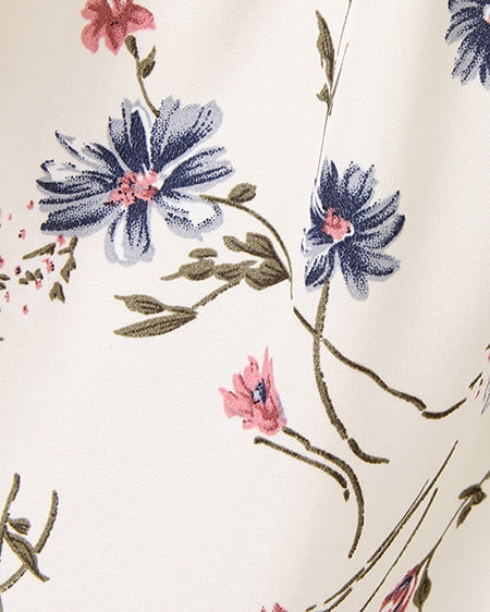 INGNI（イング） 花柄／Vネックガウン ｵﾌﾎﾜｲﾄ/A