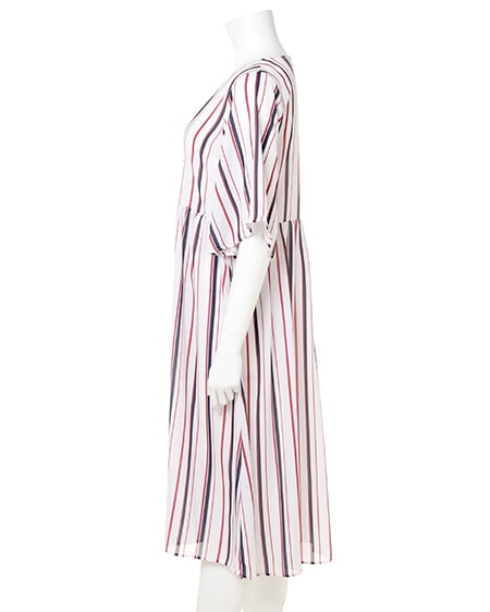 INGNI(イング) ストライプ/ガウン オフホワイト/マルチ