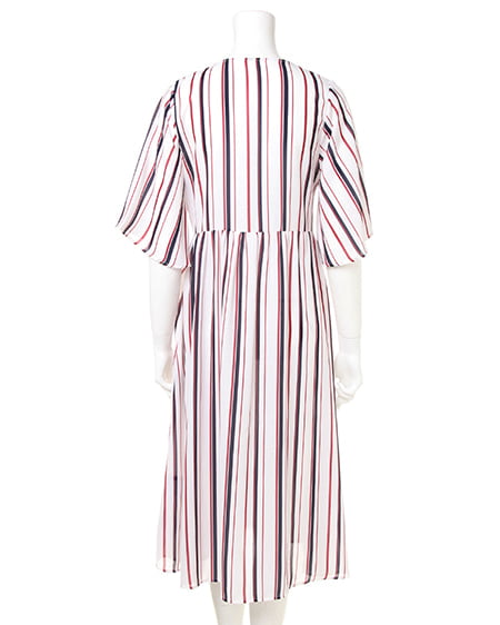 INGNI(イング) ストライプ/ガウン オフホワイト/マルチ