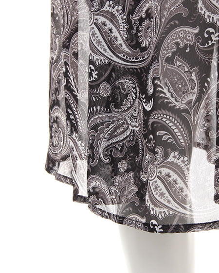 INGNI（イング） ペイズリー柄ガウン ｸﾛ