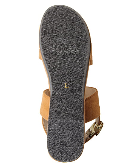 INGNI（イング） Wベルトウェッジサンダル ｷｬﾒﾙ