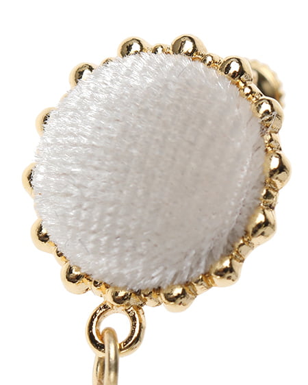 INGNI（イング） パール配色イヤリング ﾍﾞｰｼﾞｭ