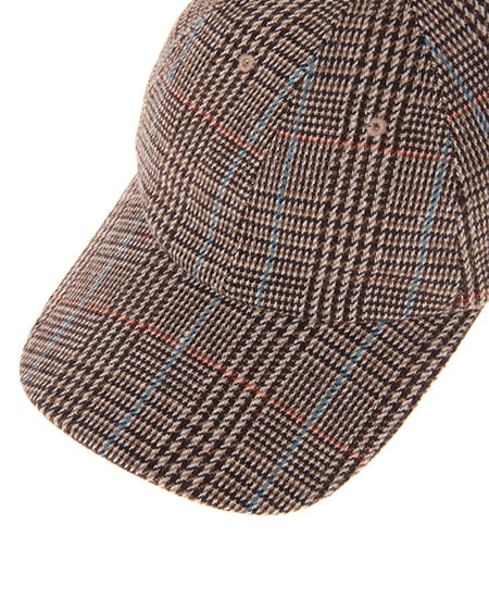 INGNI(イング) グレンチェックCAP ブラウン