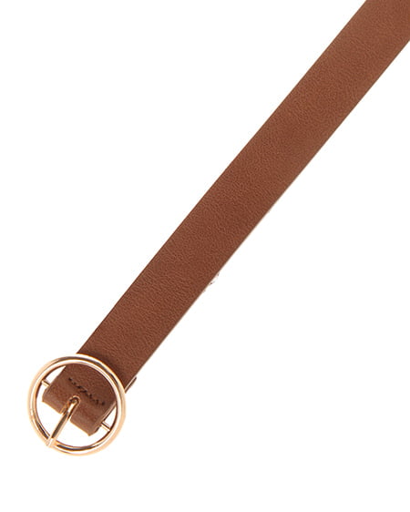 INGNI（イング） ナローリングバックルベルト ﾌﾞﾗｳﾝ