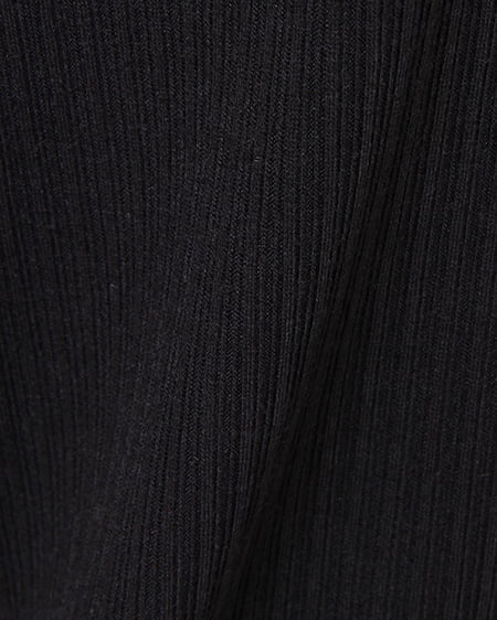 INGNI（イング） リブハートネックフロントクロス／トップス ｸﾛ