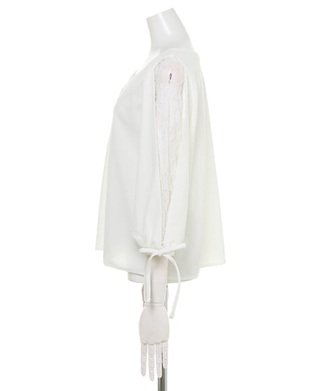 INGNI（イング） ハートネック／袖割れトップス ｵﾌﾎﾜｲﾄ