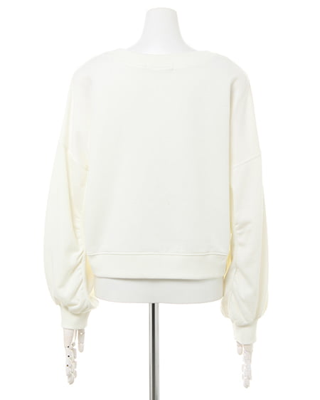 INGNI（イング） ちびロゴスウェットトップス ｵﾌﾎﾜｲﾄ