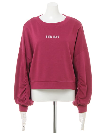 INGNI(イング) ちびロゴスウェットトップス パープル