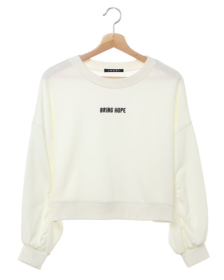 INGNI(イング) ちびロゴスウェットトップス オフホワイト