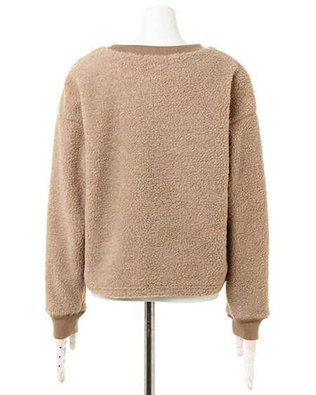 INGNI（イング） ボアプルオーバー ﾍﾞｰｼﾞｭ