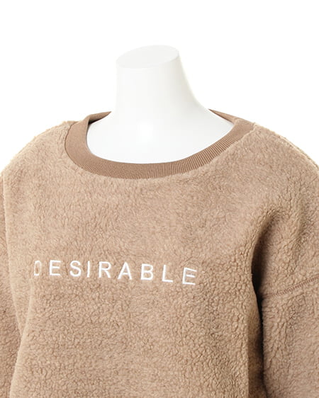 INGNI（イング） ボアプルオーバー ﾍﾞｰｼﾞｭ