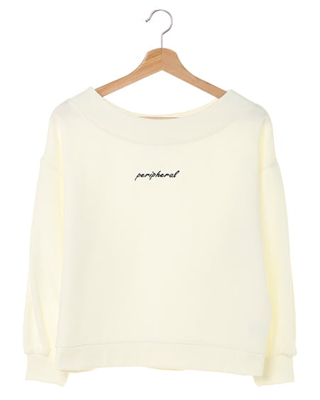 INGNI(イング) ちびロゴスウェット／オフショルトップス ｱｲﾎﾞﾘｰ