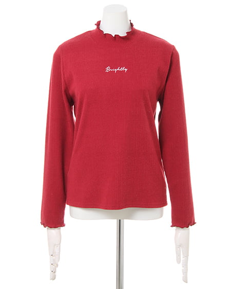 INGNI（イング） 起毛リブちびロゴメローボトルネック／トップス ﾎﾞﾙﾄﾞｰ/A