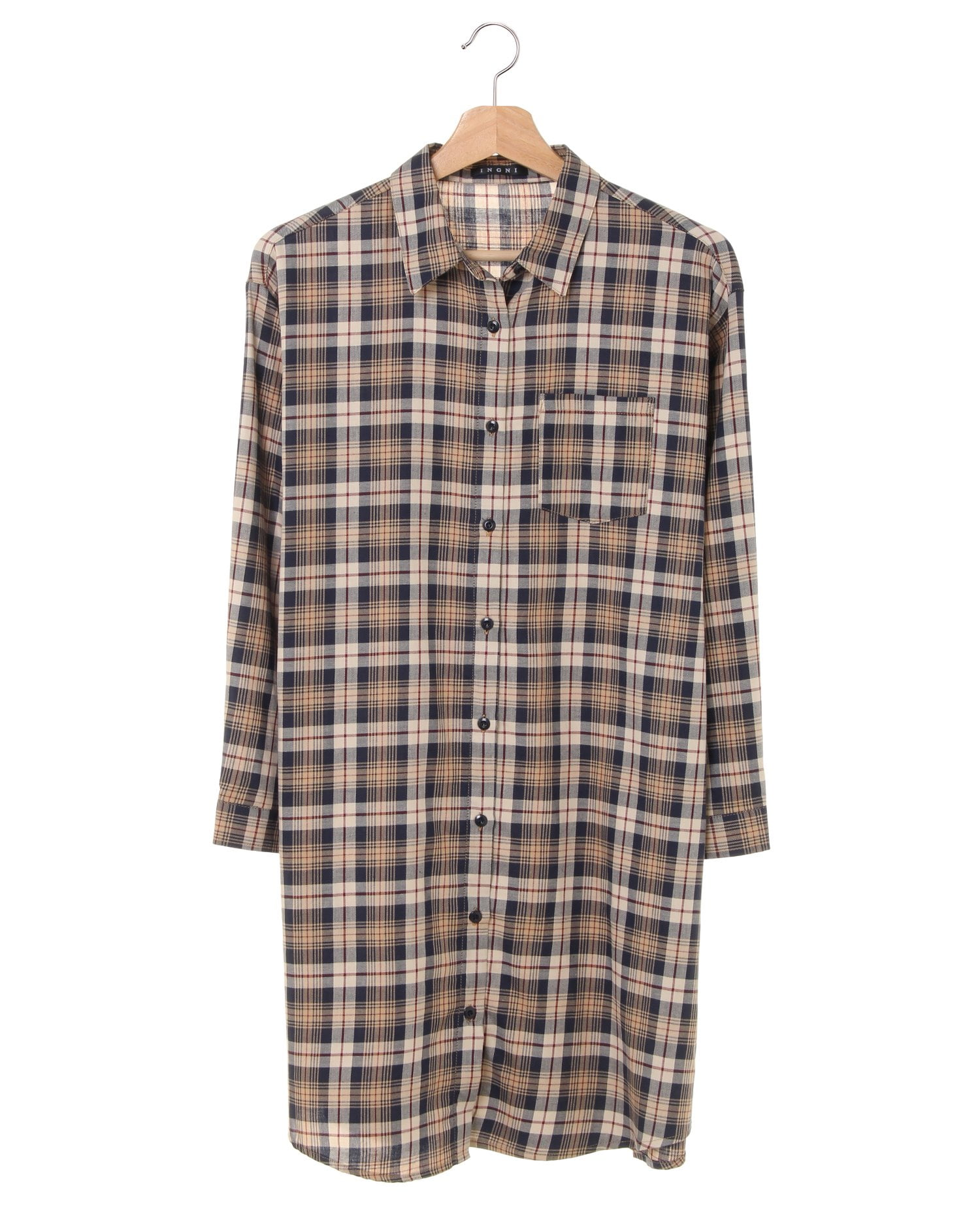 チェック柄ロング・シャツ｜INGNI(イング) 公式通販｜INGNI STORE