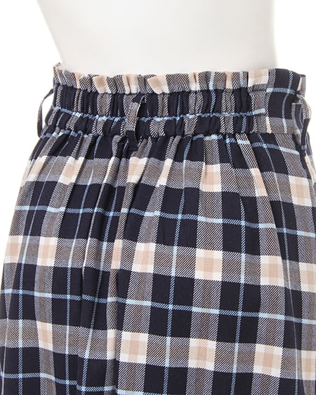 INGNI（イング） チェック柄前ボタン／ミディスカート ｺﾝ/ﾁｪｯｸ