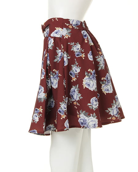 INGNI（イング） 花柄フレア／スカート ﾌﾞﾗｳﾝ