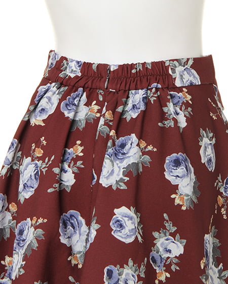 INGNI（イング） 花柄フレア／スカート ﾌﾞﾗｳﾝ