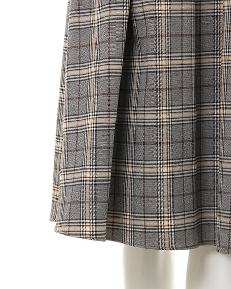 INGNI（イング） サス付グレンチェック／スカート ｸﾞﾚｰ/ﾁｪｯｸ