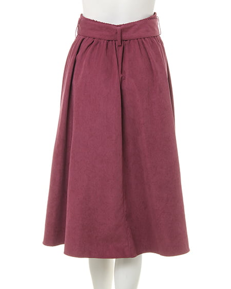 INGNI（イング） Dカンサッシュ付ピーチミディ／スカート ﾊﾟｰﾌﾟﾙ