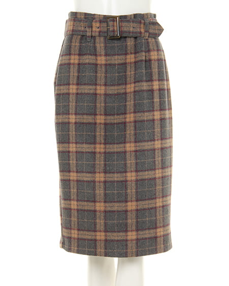 シャギーチェック柄ナロー／スカート｜INGNI(イング) 公式通販｜INGNI