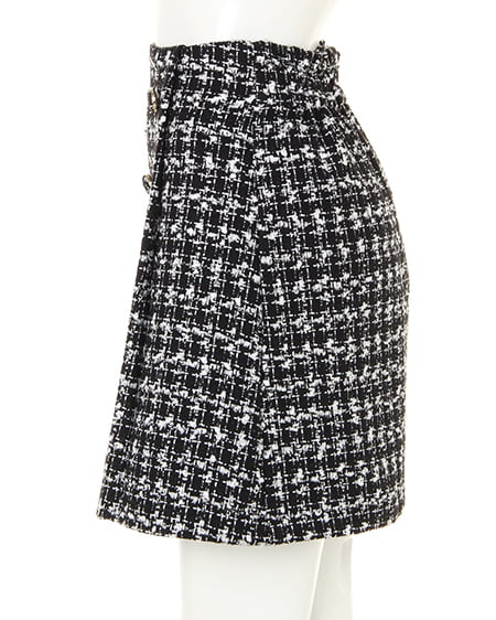 INGNI（イング） ツイード台形／スカート ｸﾛ