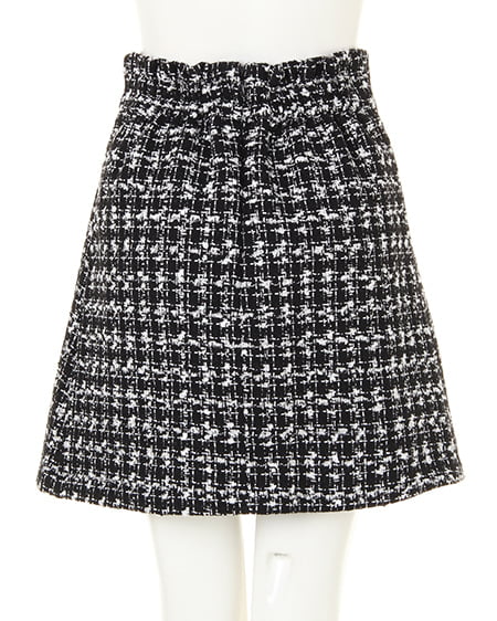 INGNI（イング） ツイード台形／スカート ｸﾛ