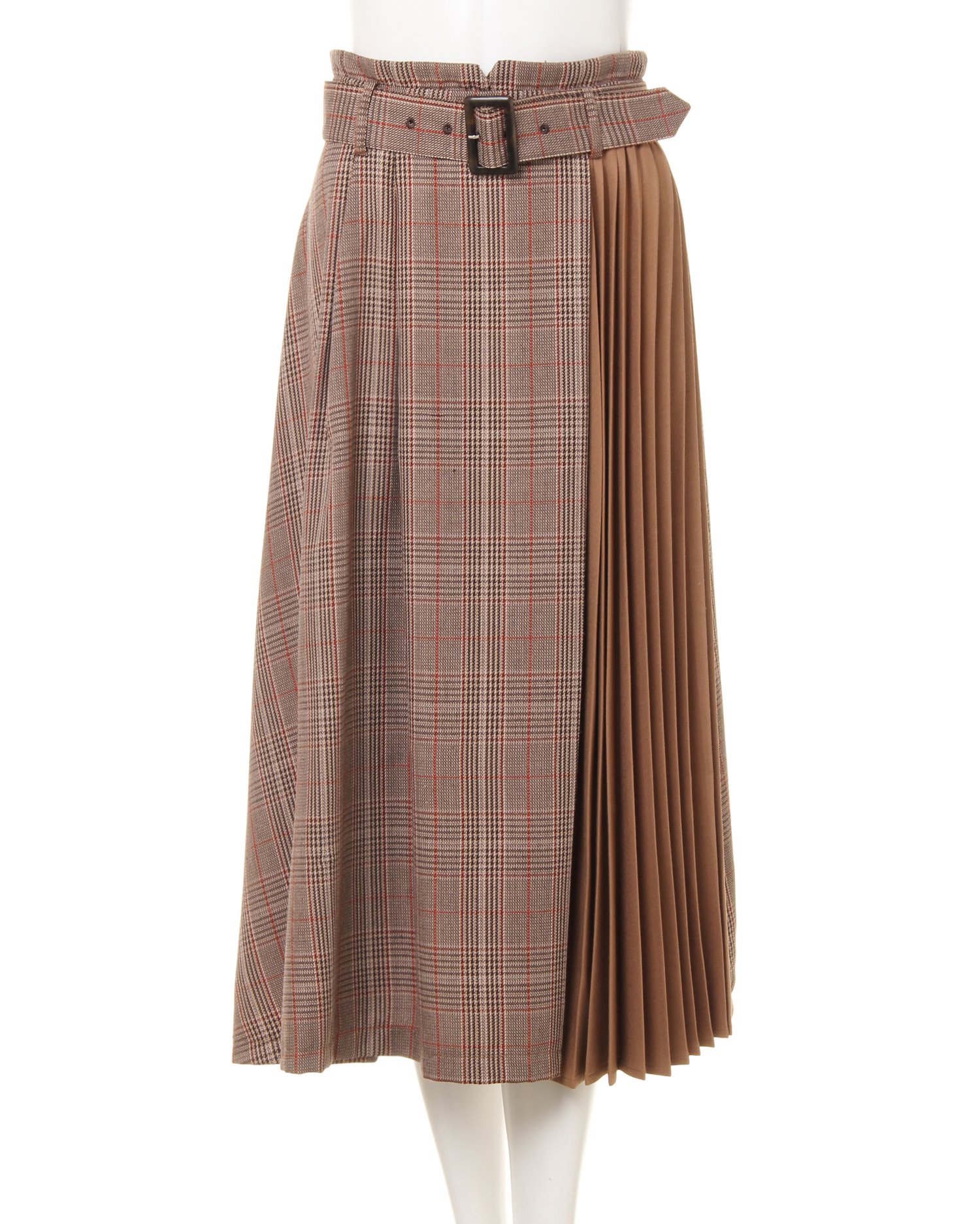 配色チェック柄ミディスカート｜INGNI(イング) 公式通販｜INGNI STORE