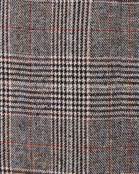 INGNI(イング) グレンチェックサイドベルト/台形スカート グレー/チェック