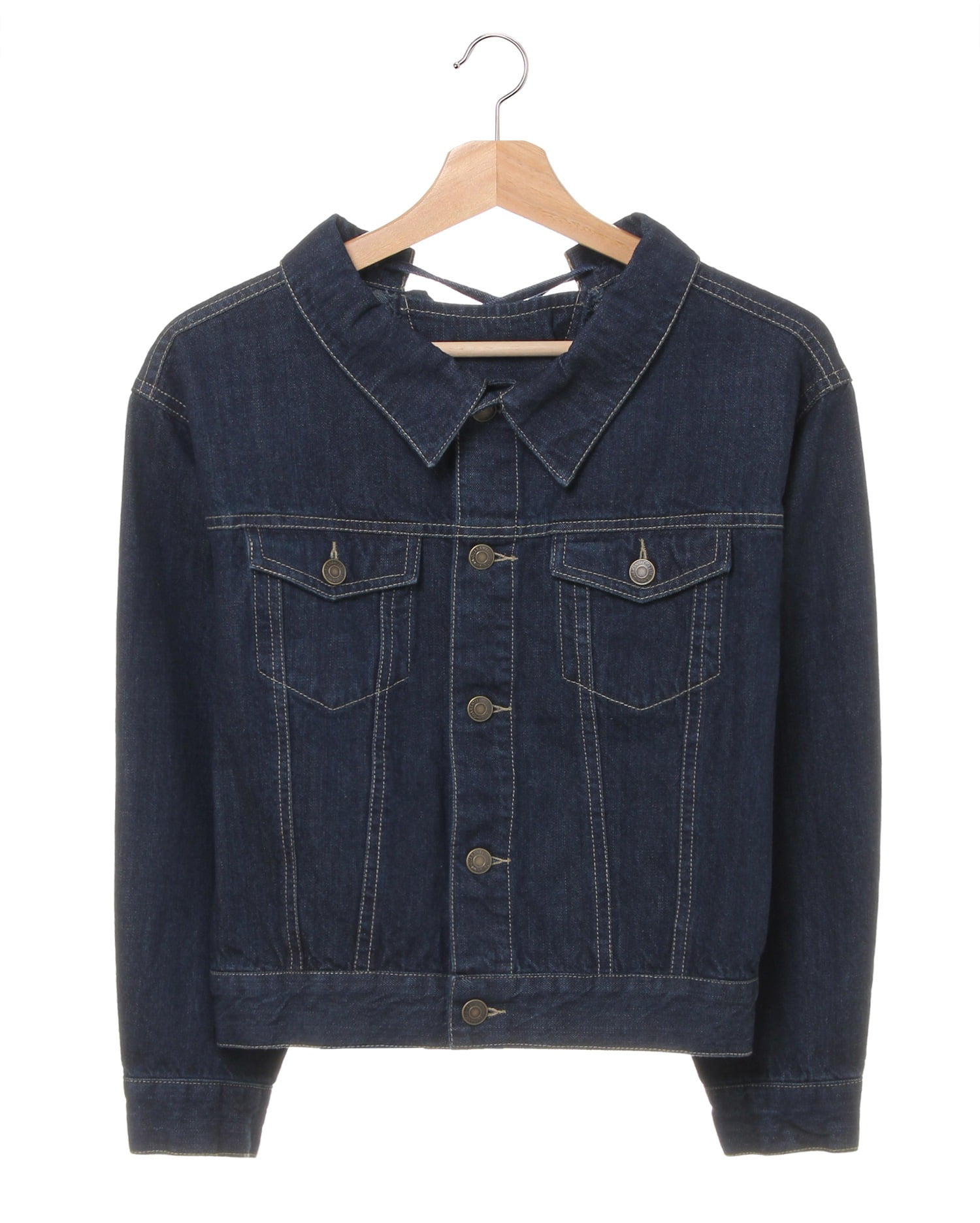 後ろレースアップ／抜き襟Gジャン｜INGNI(イング) 公式通販｜INGNI STORE