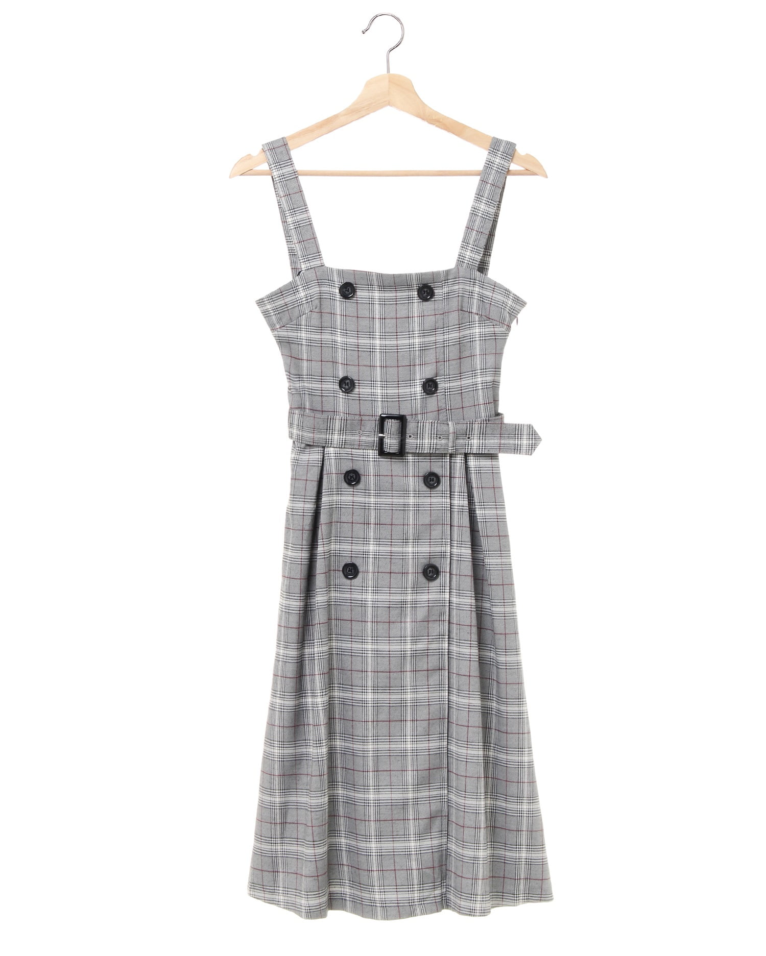 トレンチ風チェック柄フレア／ジャンスカ｜INGNI(イング) 公式