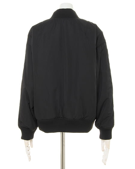 INGNI(イング) 袖ライン×MA-1リバーシブルブルゾン クロ/カーキ