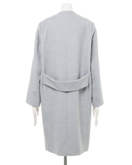 INGNI（イング） ノーカラーチェスター／コート ﾗｲﾄｸﾞﾚｰ/ﾓｸ