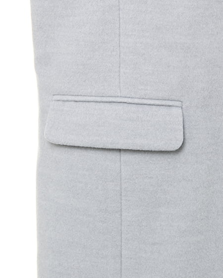 INGNI（イング） ノーカラーチェスター／コート ﾗｲﾄｸﾞﾚｰ/ﾓｸ