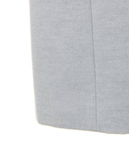 INGNI（イング） ノーカラーチェスター／コート ﾗｲﾄｸﾞﾚｰ/ﾓｸ