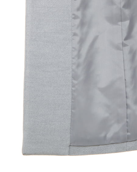 INGNI（イング） ノーカラーチェスター／コート ﾗｲﾄｸﾞﾚｰ/ﾓｸ