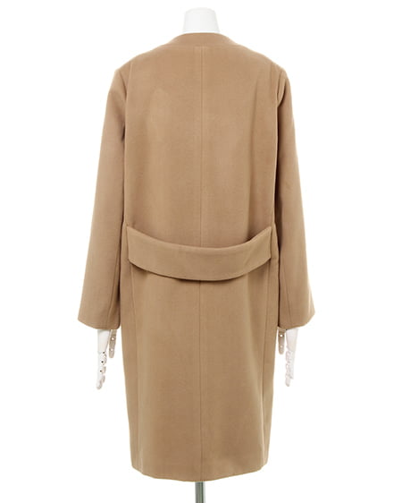 INGNI（イング） ノーカラーチェスター／コート ﾍﾞｰｼﾞｭ